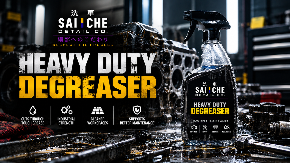 SAI CHE Heavy Duty Degreaser for removing grease, oil and grime from automotive workshops, tools, machinery and hard surfaces