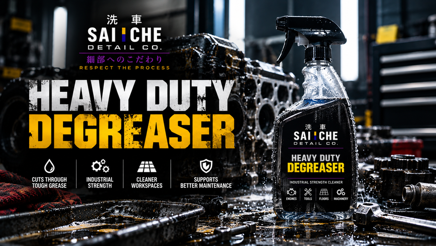 SAI CHE Heavy Duty Degreaser for removing grease, oil and grime from automotive workshops, tools, machinery and hard surfaces