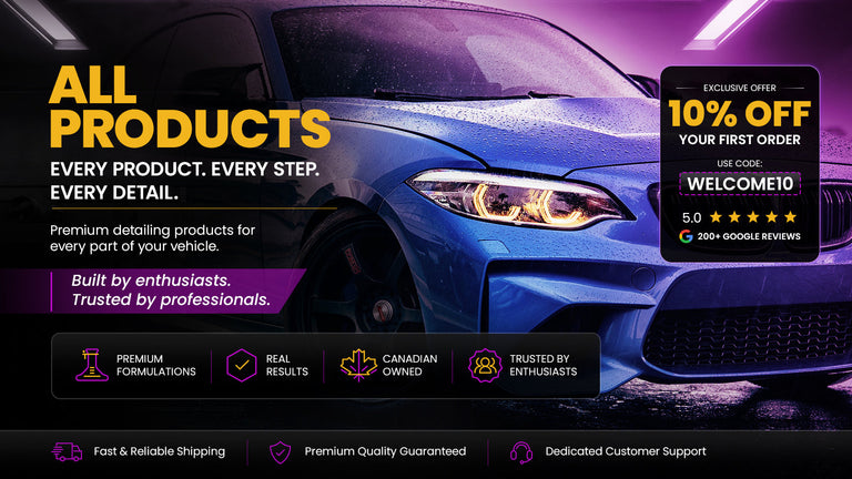 SAI CHE car detailing products including car wash shampoo, wheel cleaners, interior cleaners, paint protection products and detailing accessories.