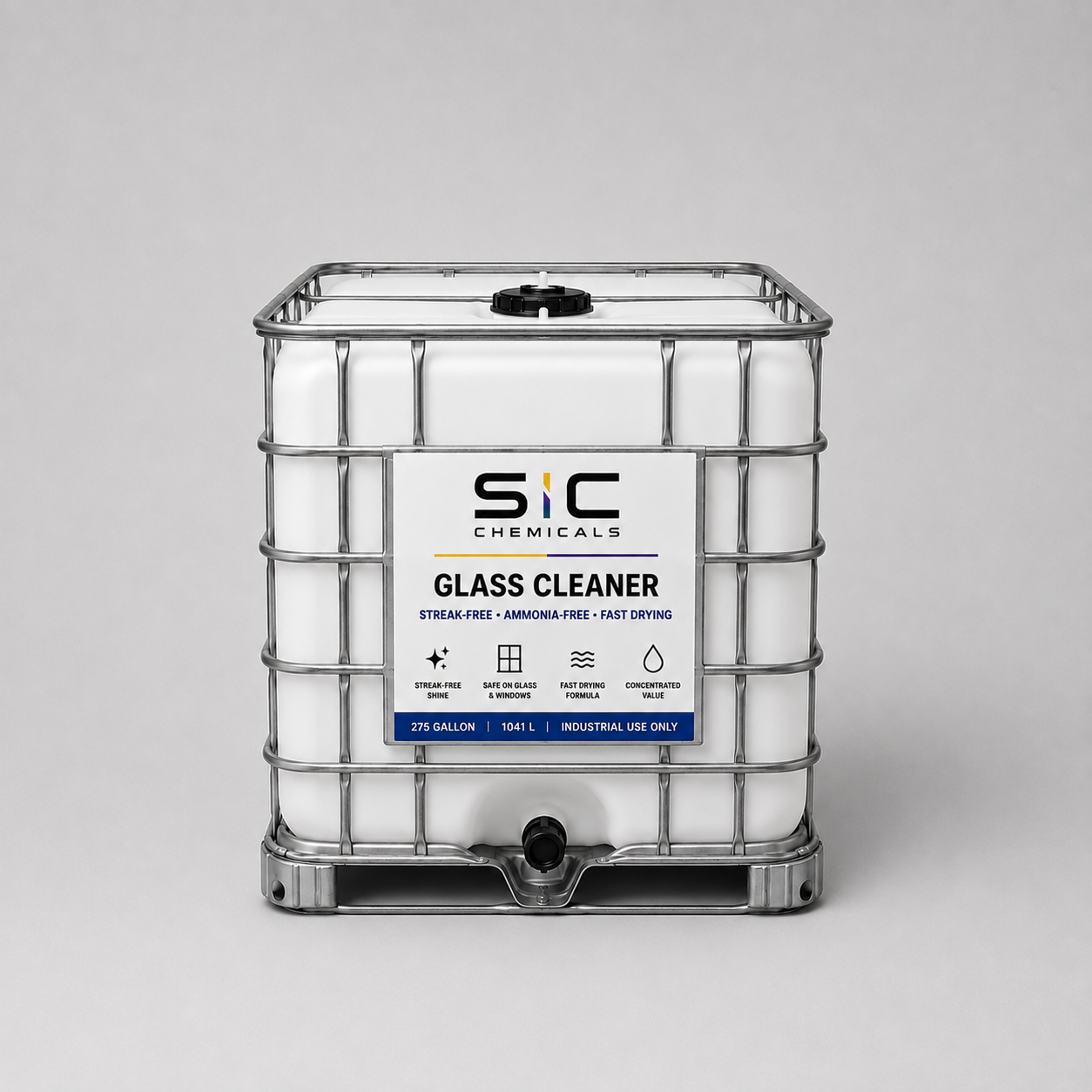 SC Chemicals Glass Cleaner -  Ammonia Free. Crystal Clear Results.