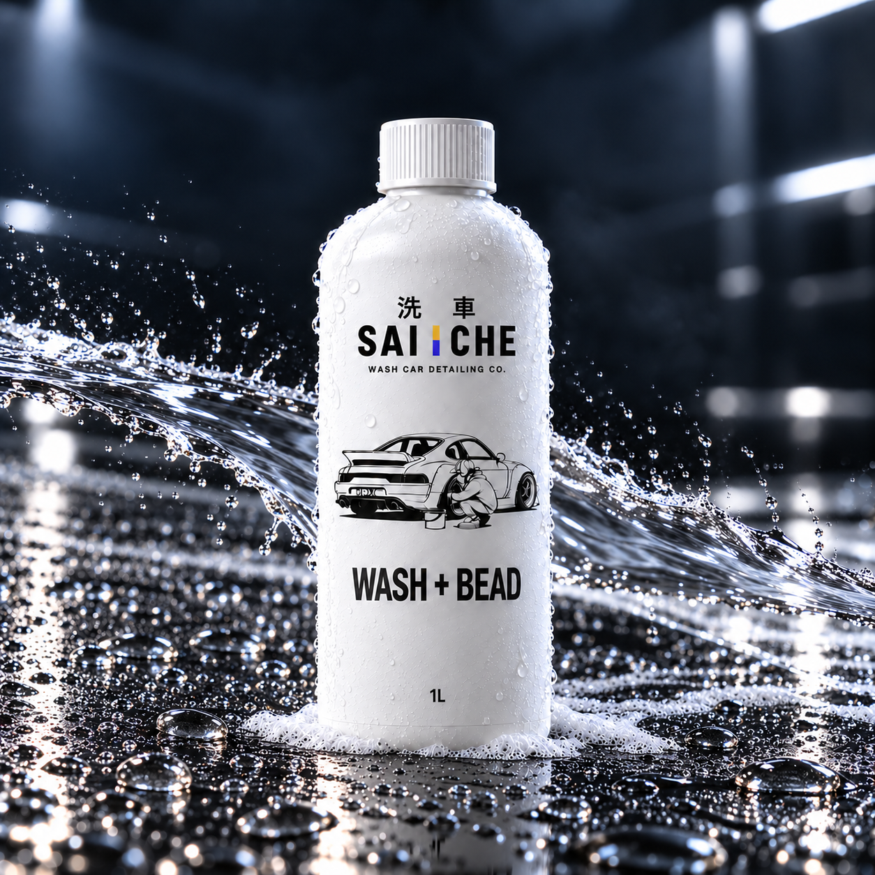 Car wash soap with hydrophobic protection